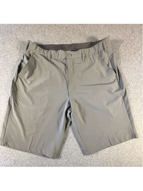 TGW Golf Shorts Mens 38 Gray Stretch Performance Flat Front 11.5 Inseam